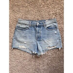 We The Free Sofia High Rise Cut-Off Denim Shorts Size 29